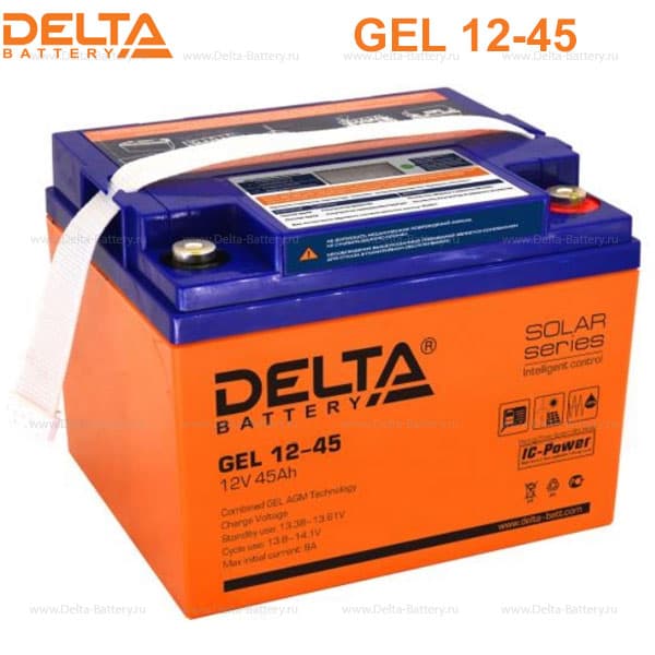 Аккумуляторная батарея Delta GEL 12-45 в Москве