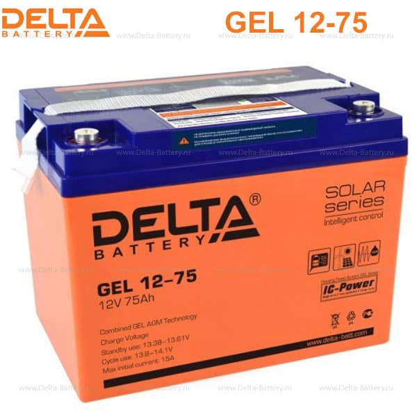 Аккумуляторная батарея Delta GEL 12-75 в Москве