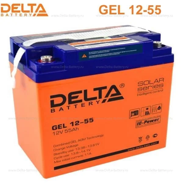 Аккумуляторная батарея Delta GEL 12-55 в Москве